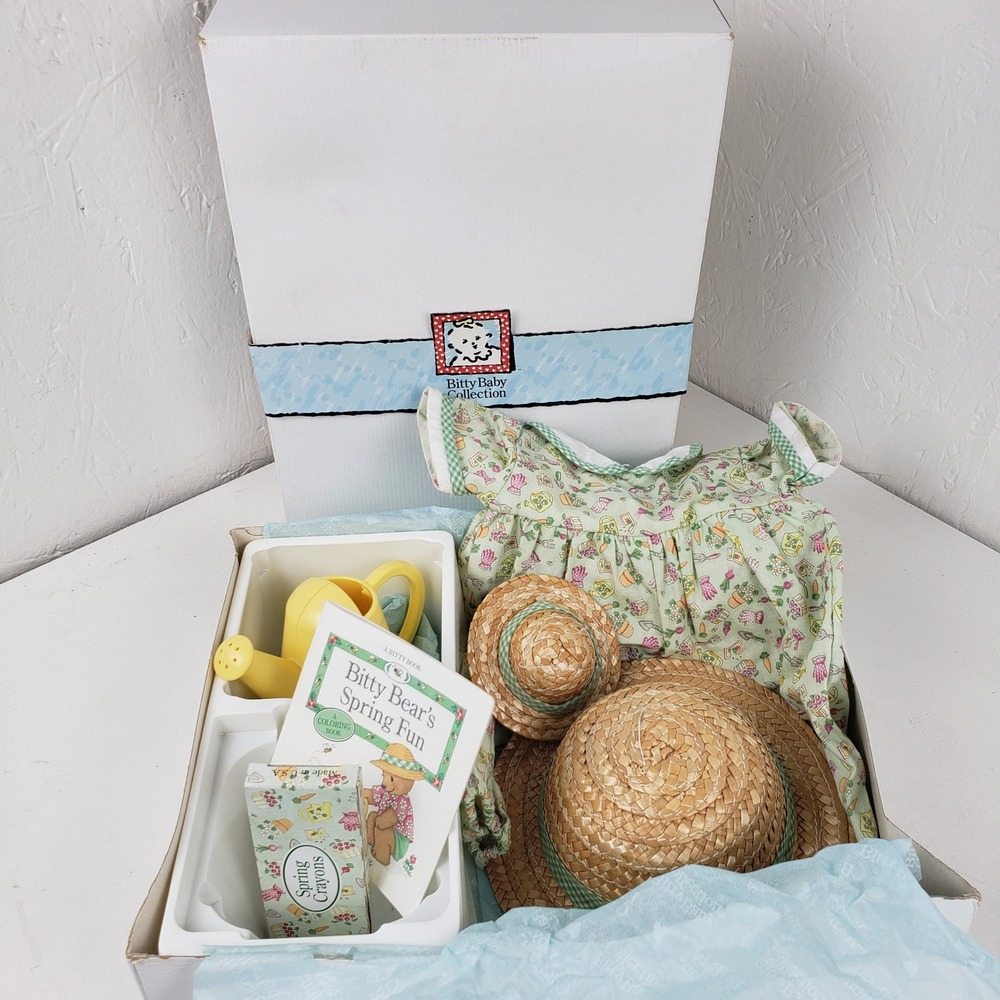 Pleasant Co American Girl Bitty Baby Spring Fun Set Garden Outfit With Orig Box
